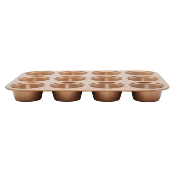 MOLDE TEF MUFFINS HUD COBRE x 12