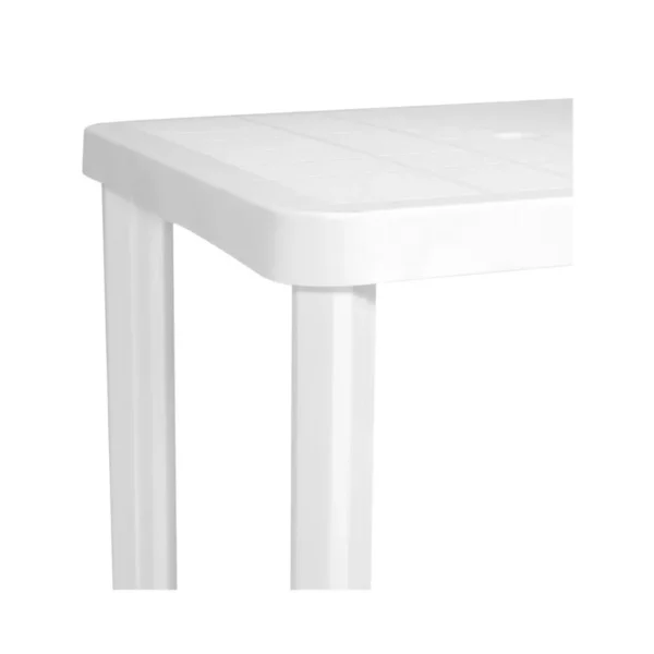 Mesa Borneo blanca 75 x 75 cm – GARDENLIFE
