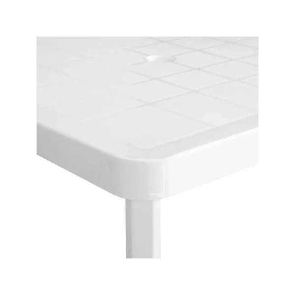 Mesa Borneo blanca 75 x 75 cm – GARDENLIFE