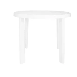 Mesa redonda blanca 90 cm – GARDENLIFE