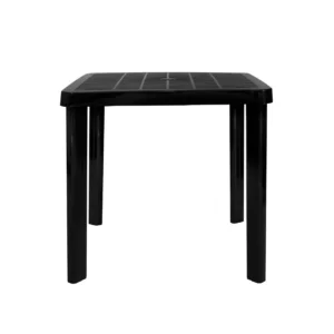 Mesa Borneo negra 75 x 75 cm – GARDENLIFE