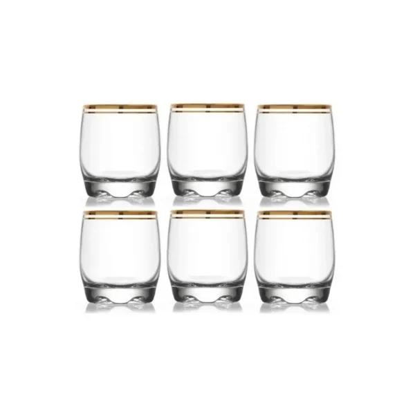 EST 6 VASOS ATLANTICA ORO WHISKY 290 cc