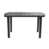 Mesa Maldiva negra 170 x 80 cm - GARDENLIFE