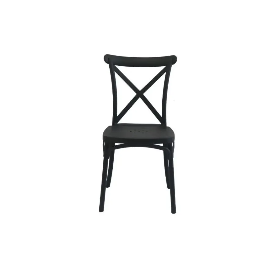 Set x 4 sillas Tolix negra mate – GARDENLIFE
