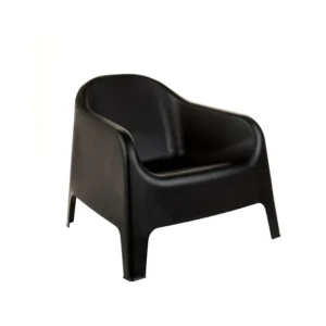 Sillón plástico Skarpo negro – GARDENLIFE
