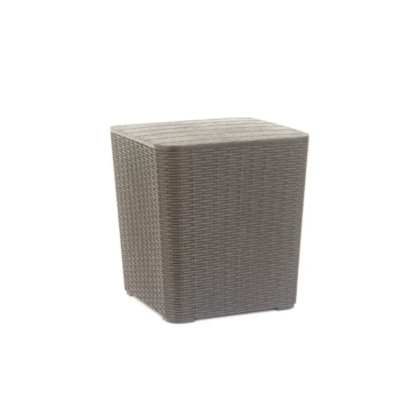Mesa auxiliar Capri grafito 40 x 40 cm – GARDENLIFE