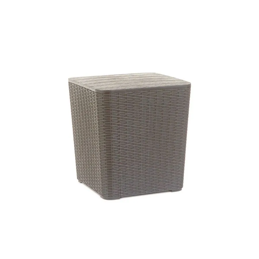 Mesa auxiliar Capri grafito 40 x 40 cm – GARDENLIFE