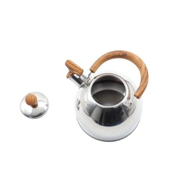 Pava acero silbadora mango simil madera 1,5 L – HUDSON
