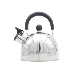 Pava acero silbadora mango negro 1,5 L – HUDSON