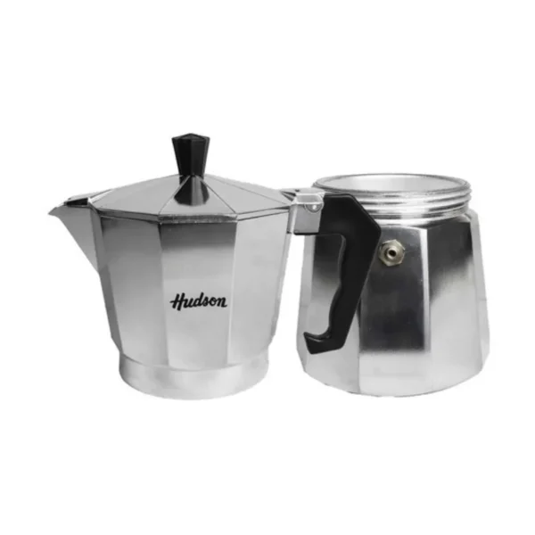 Cafetera tipo italiana 6 tazas plata 270 ml – HUDSON