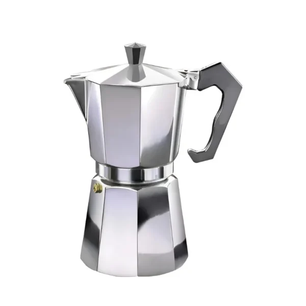 Cafetera tipo italiana 9 tazas plata 490 ml – HUDSON
