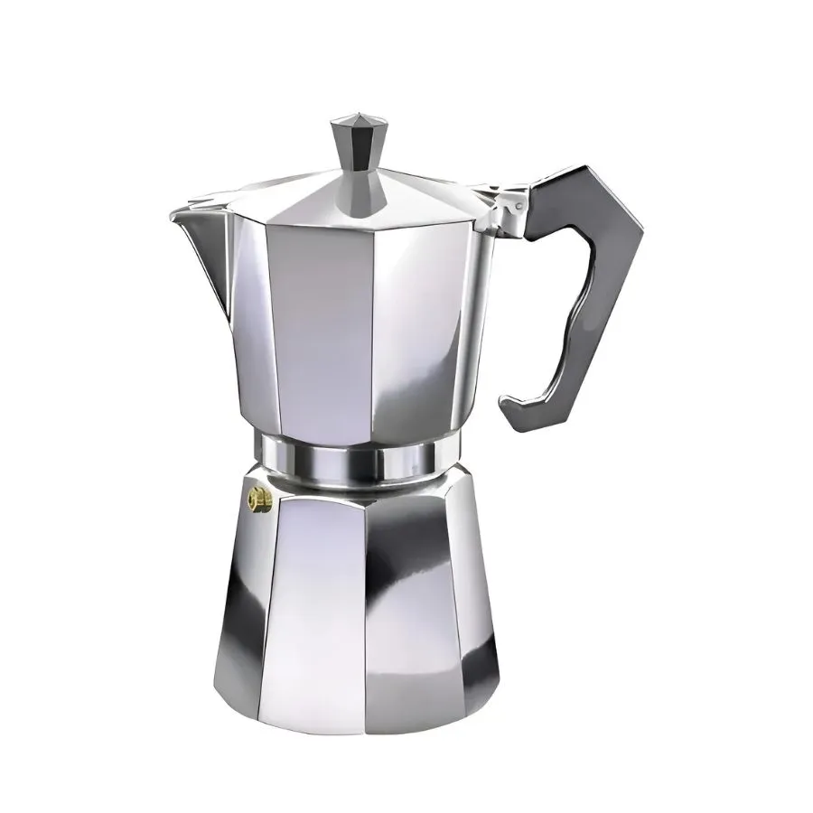 Cafetera tipo italiana 9 tazas plata 490 ml – HUDSON