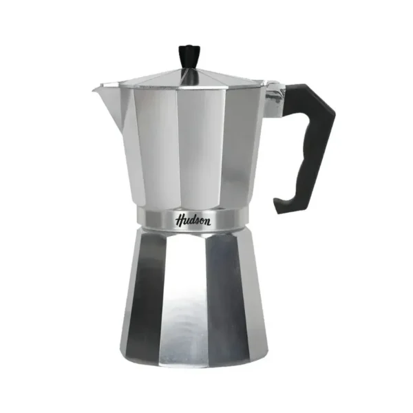 Cafetera tipo italiana 9 tazas plata 490 ml – HUDSON