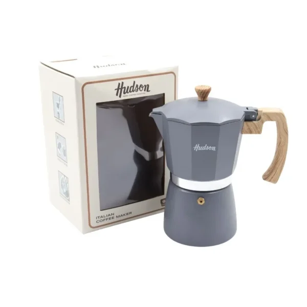 Cafetera tipo italiana 9 tazas gris 490 ml – HUDSON