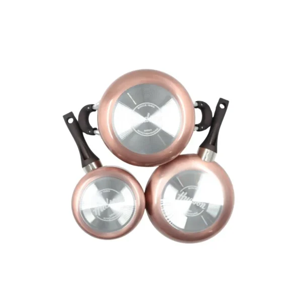 Batería de cocina antiadherente 5 piezas Cobre – HUDSON