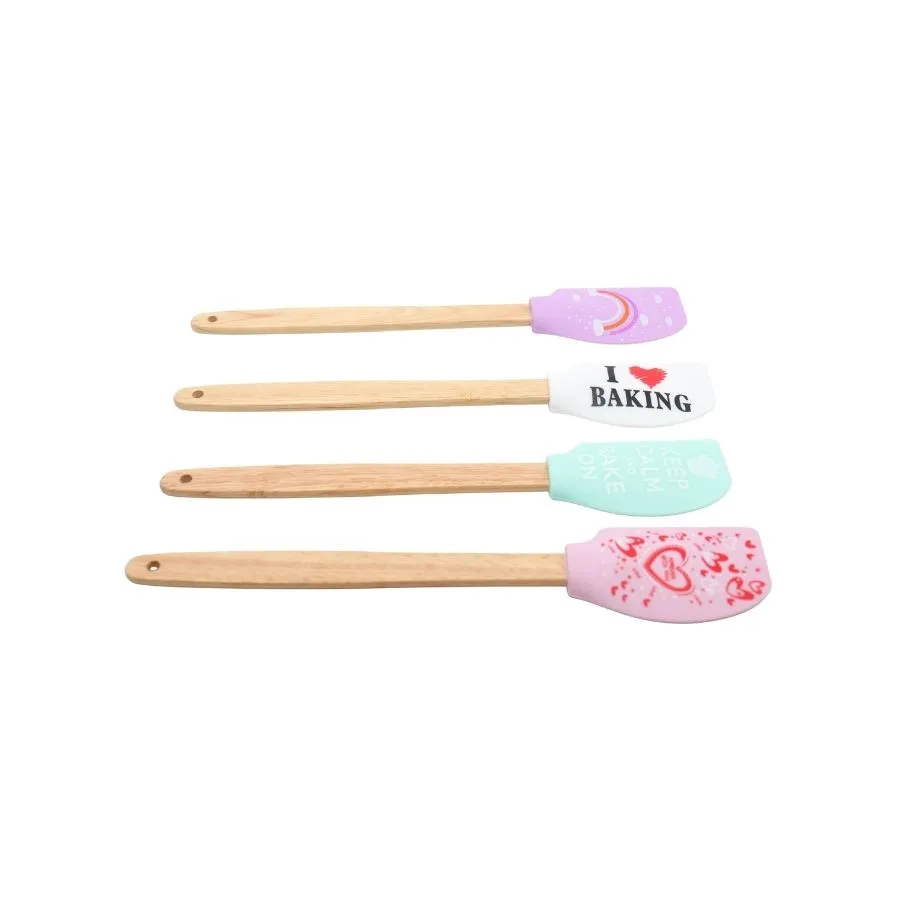 ESPATULA SILICONA m/MADERA 30 " YO COCINO"