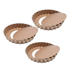 Set tarteras mini antiadherentes Cobre N° 10 x 3 – HUDSON