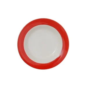 Plato hondo Aquarela rojo 22 cm – BIONA