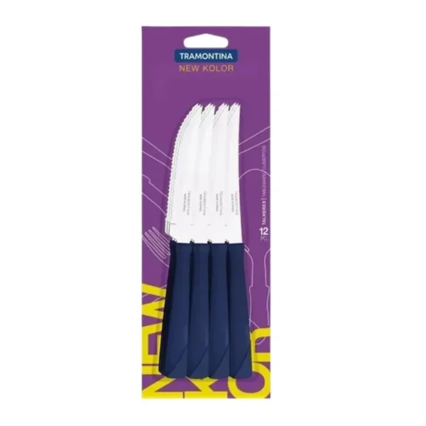 Cuchillo New Kolor azul x 12 – TRAMONTINA