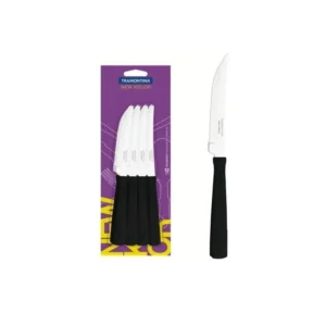Cuchillo New Kolor negro x 12 – TRAMONTINA