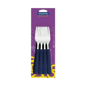 Tenedor New Kolor azul x 12 – TRAMONTINA