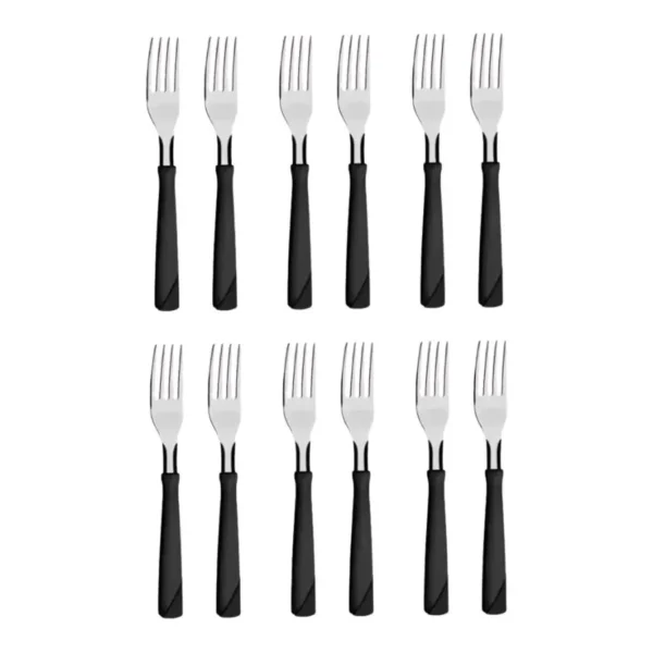 Tenedor New Kolor negro x 12 – TRAMONTINA