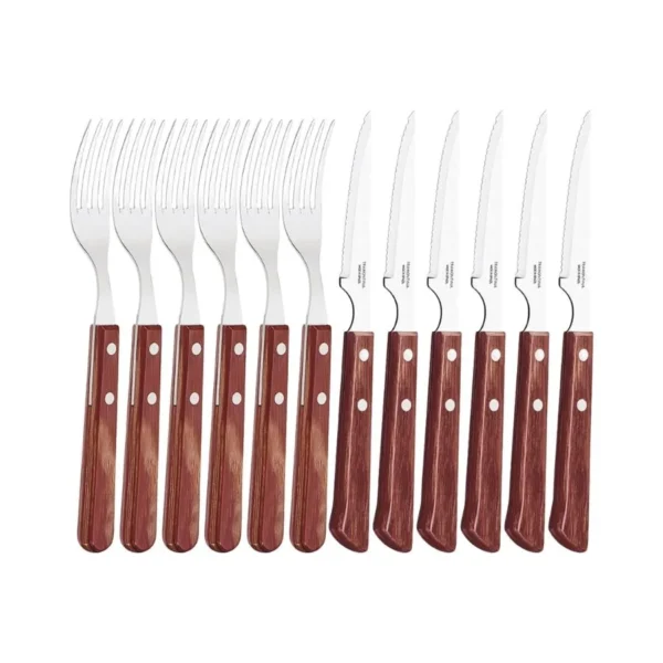 Set de cubiertos para asado Polywood x 12 piezas chico – TRAMONTINA