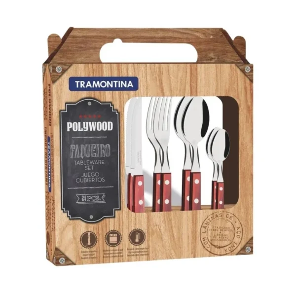 Set de cubiertos Polywood x 24 piezas – TRAMONTINA