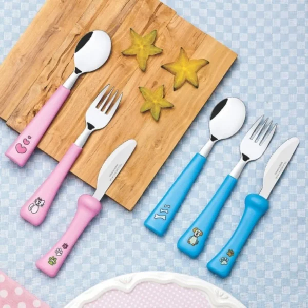 Set de cubiertos infantiles celeste x 2 piezas – TRAMONTINA