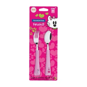 Set de cubiertos infantiles rosa x 2 piezas – TRAMONTINA