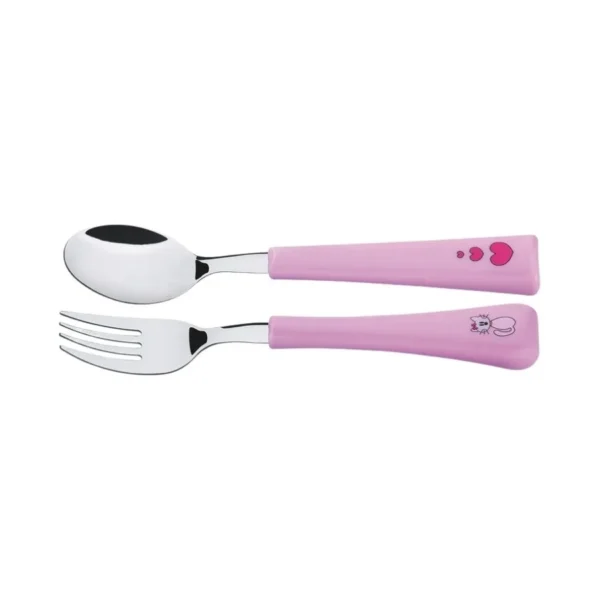 Set de cubiertos infantiles rosa x 2 piezas – TRAMONTINA