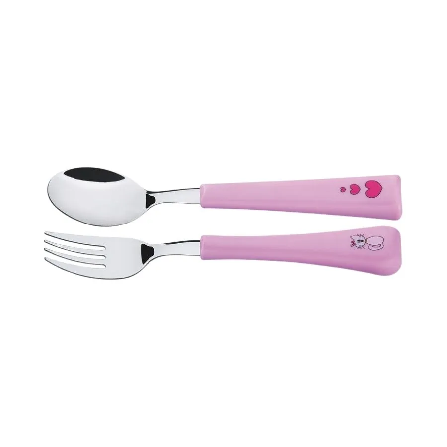 Set de cubiertos infantiles rosa x 2 piezas – TRAMONTINA