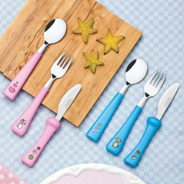 Set de cubiertos infantiles rosa x 2 piezas – TRAMONTINA