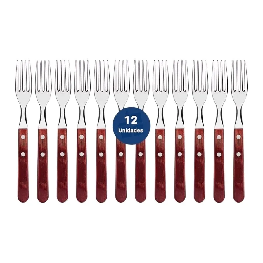 Tenedor Polywood x 12 – TRAMONTINA