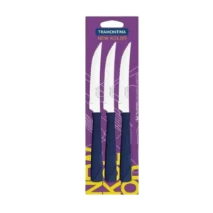 Cuchillo New Kolor azul x 3 – TRAMONTINA