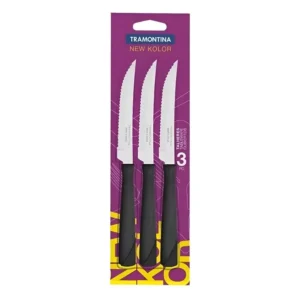 Cuchillo New Kolor negro x 3 – TRAMONTINA