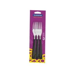 Tenedor New Kolor negro x 3 – TRAMONTINA
