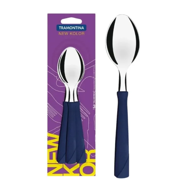 Cuchara New Kolor azul x 3 – TRAMONTINA