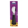 Cuchara New Kolor negro x 3 - TRAMONTINA