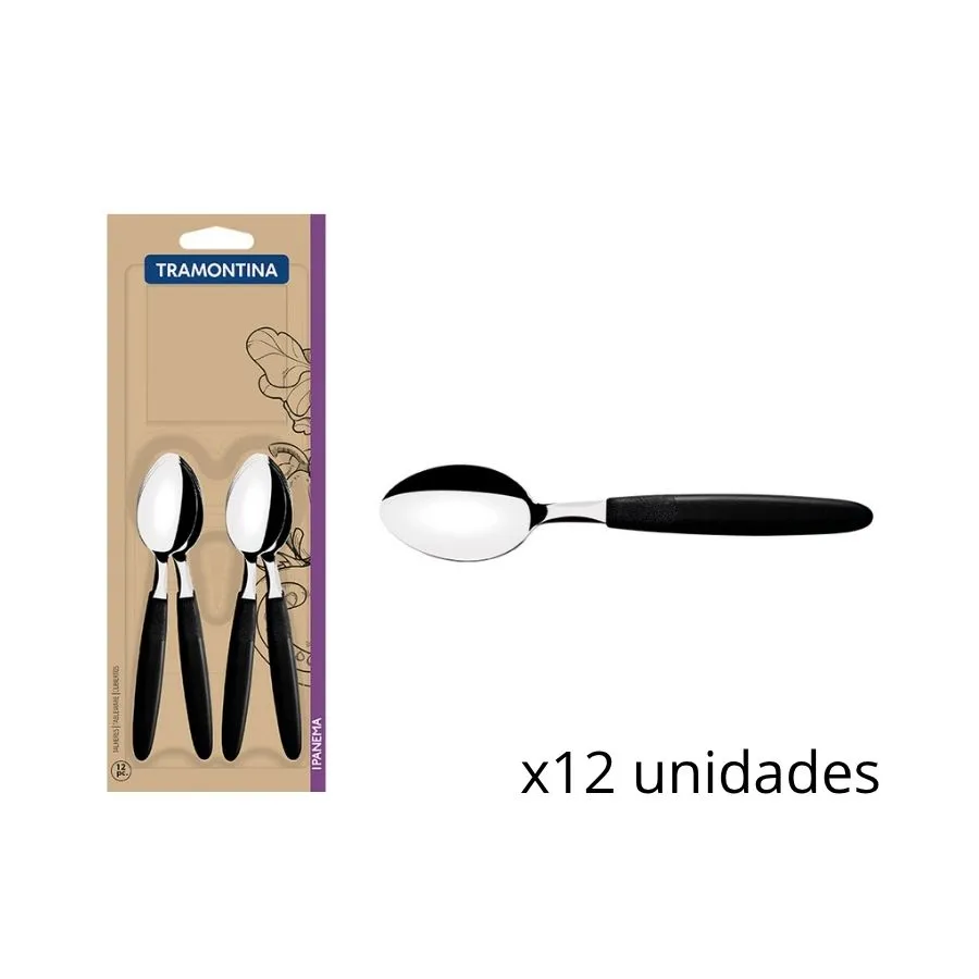 CUCHARA TE TRAM PLAST IPANEMA Bl x12
