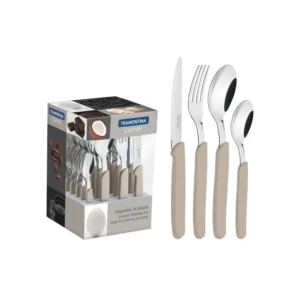 CUBIERTOS SET x 24 PZ T.CARMEL MARFIL