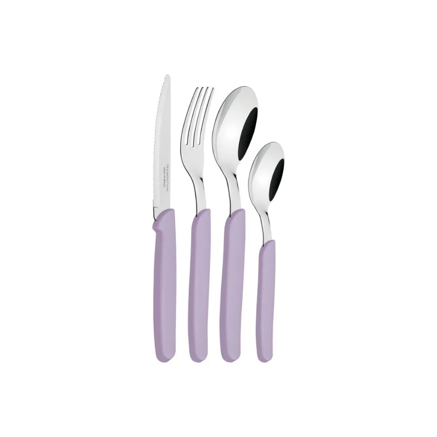 Juego de cubiertos Carmel violeta x24 - TRAMONTINA