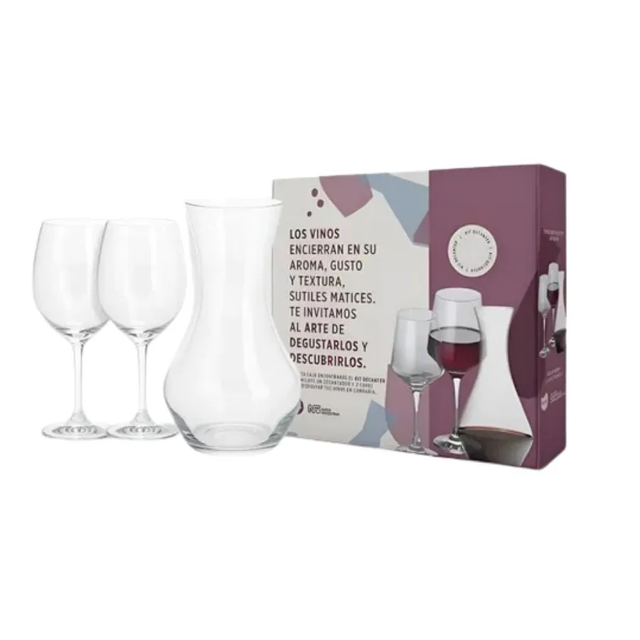 EST 2 COPAS DECANTAD + BARONE 490 ml KIT