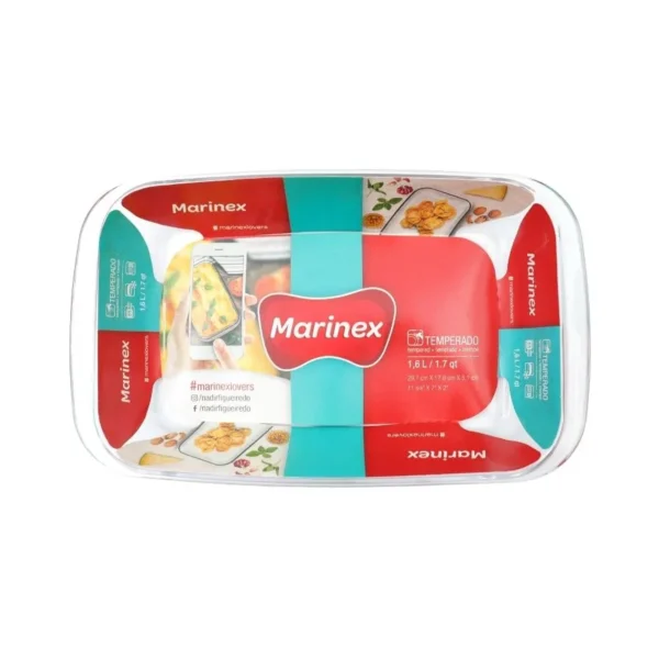 Asadera de vidrio rectangular 35 x 21 cm – MARINEX