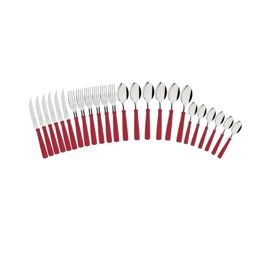 Set cubiertos New Kolor negros x 24 caja - TRAMONTINA