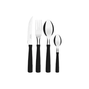 Set cubiertos New Kolor negros x 24 blister – TRAMONTINA