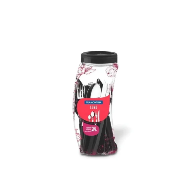 CUBIERTOS SET x 20 PZ TRAM LEME c/TARRO