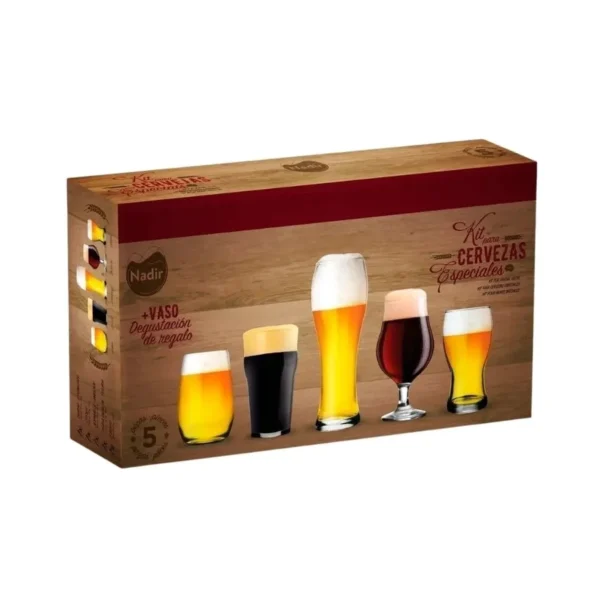 EST 5 VASOS CERVECEROS DEGUST c/CAJA