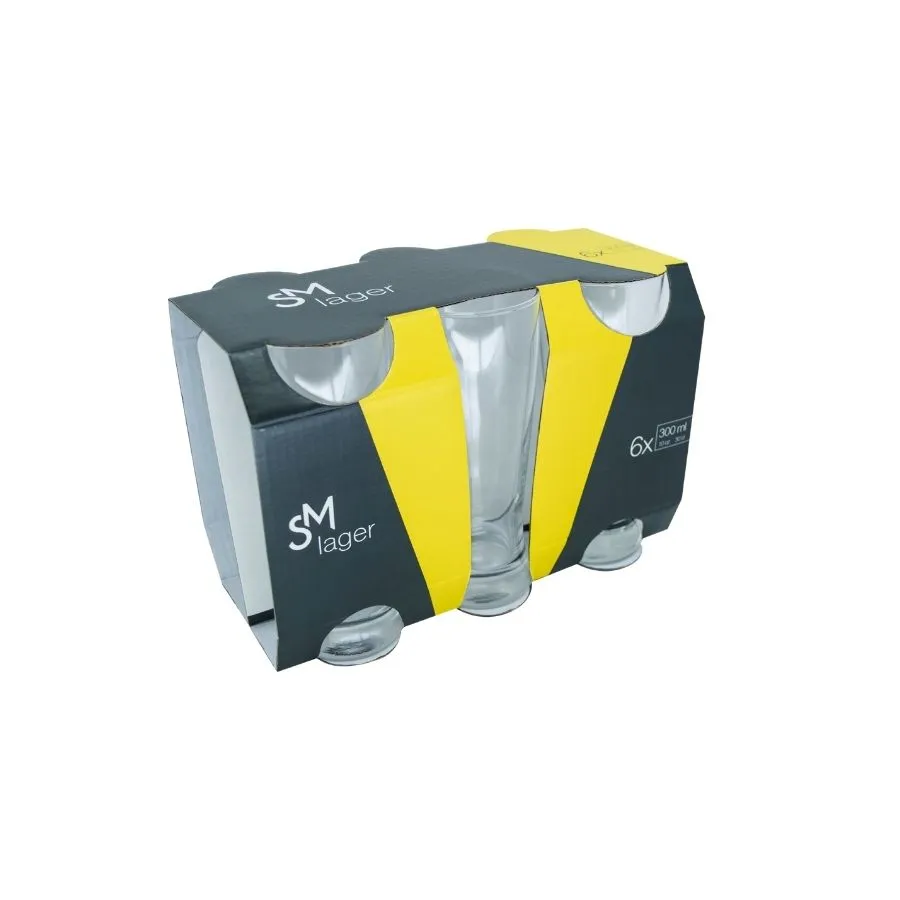 EST 6 VASOS # SM-LAGER CERVERCERO 300ml