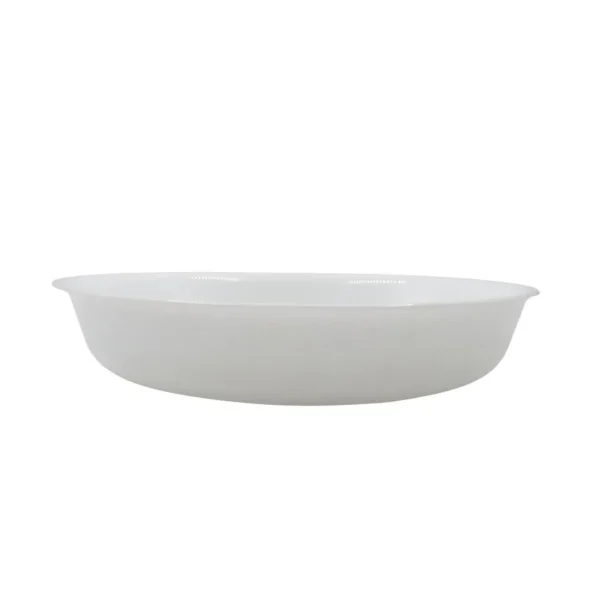Asadera de vidrio Opaline redonda 28 cm – MARINEX